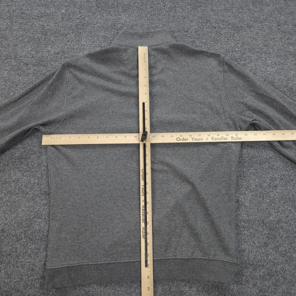 Johnnie O Sweater Mens Medium Gray Sully 1/4 Zip Mock Neck Pullover Casual Golf - Picture 7 of 11
